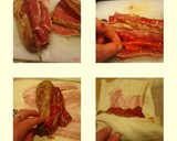 Foto del paso 2 de la receta: Solomillo ibérico con pimiento del piquillo en hojaldre
