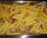 Foto del paso 5 de la receta: Macarrones al huevo, con cerdo, jamón y lomo seco