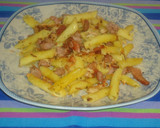 Foto del paso 7 de la receta: Macarrones al huevo, con cerdo, jamón y lomo seco