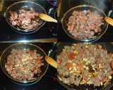Foto del paso 2 de la receta: Espirales tricolor con jamón y frutos secos