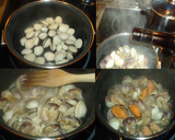 Foto del paso 1 de la receta: Cazuelita de anguriñas, gambas, almejas y mejillones