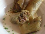 Rollitos bacon y champiñones
