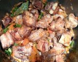 A picture of step 3 of Braised Pork Ribs with Potatoes.