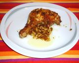 Foto del paso 5 de la receta: Pollo al horno con manteca y vino rancio