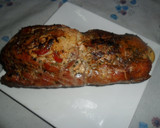 Foto del paso 7 de la receta: Lomo de cerdo relleno con ciruelas, nueces y verduras