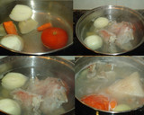 Foto del paso 1 de la receta: Sopa de rape y almejas