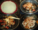 Foto del paso 1 de la receta: Quiché de gambas, embutidos y piñones