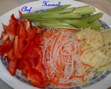 Foto del paso 1 de la receta: Salteado de verduras orientales (orgánicas) con gambas
