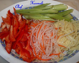 Foto del paso 1 de la receta: Salteado de verduras orientales (orgánicas) con gambas