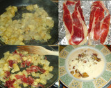 Foto del paso 3 de la receta: Tortilla de berenjena blanca y jamón ibérico