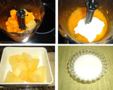 Foto del paso 2 de la receta: Puré de calabaza y manzana con crema de melón