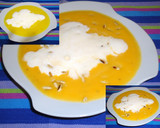 Foto del paso 5 de la receta: Puré de calabaza y manzana con crema de melón