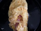 Omelette de jamón y queso fácil