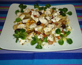 Foto del paso 3 de la receta: Ensalada tibia de pasta, pollo y queso fresco
