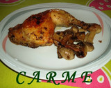Foto del paso 6 de la receta: Pollo asado con salsa de champiñones