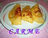 Foto del paso 4 de la receta: Crêpes con queso brie y jamón serrano