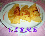 Foto del paso 4 de la receta: Crêpes con queso brie y jamón serrano