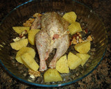 Foto del paso 2 de la receta: Picantones asados rellenos con salsa de nueces