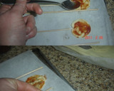 Foto del paso 4 de la receta: Piruletas de pizzas hojaldradas