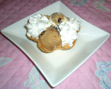 Foto del paso 3 de la receta: Tulipa con crema de turrón y helado