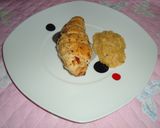 Foto del paso 8 de la receta: Pechuga de pollo rellena y puré de manzana