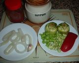 Foto del paso 1 de la receta: Arroz meloso de la huerta y calamares