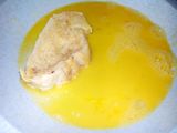 Torrijas de naranjas rellenas de flan