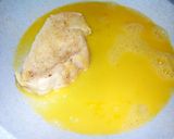 Foto del paso 3 de la receta: Torrijas de naranjas rellenas de flan