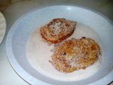 Torrijas de naranjas rellenas de flan