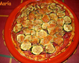 Foto del paso 4 de la receta: Pizza con jamón y calabacín