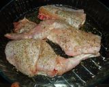 Foto del paso 1 de la receta: Conejo asado con setas al cava