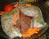 Foto del paso 1 de la receta: Conejo asado con verduras y salsa