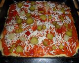 Foto del paso 7 de la receta: Pizza al orégano con pikles
