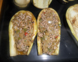 Foto del paso 6 de la receta: Berenjenas rellenas, rebozadas, fritas y horneadas