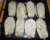 Foto del paso 7 de la receta: Berenjenas rellenas, rebozadas, fritas y horneadas