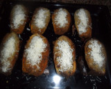 Foto del paso 10 de la receta: Berenjenas rellenas, rebozadas, fritas y horneadas