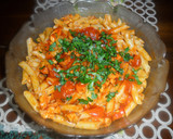 Foto del paso 4 de la receta: Macarrones con pollo y champiñones al tomate