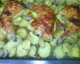Foto del paso 6 de la receta: Pollo al horno con pimentón y patatas