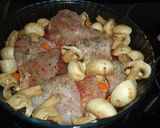 Foto del paso 2 de la receta: Conejo en salsa de champiñones y arroz salvaje