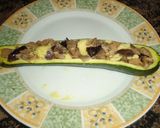 Foto del paso 3 de la receta: Calabacín relleno con setas y anchoas