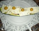 Foto del paso 4 de la receta: Calabacín relleno con setas y anchoas