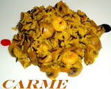 Foto del paso 5 de la receta: Arroz salvaje con champiñones y gambitas