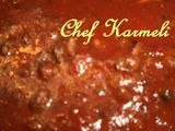 Salsa de carne y tomate con champiñones para pastas