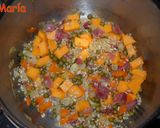 Foto del paso 1 de la receta: Arroz integral con jamón y verdura