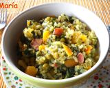 Foto del paso 5 de la receta: Arroz integral con jamón y verdura