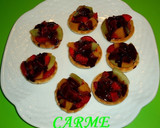 Foto del paso 4 de la receta: Tartaletas de frutas y chocolate caliente