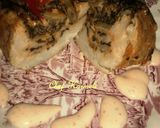Foto del paso 8 de la receta: Boniatos o patatas rellenas de judías italianas con espinacas en microondas