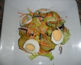 Foto del paso 7 de la receta: Huevos y verduras sobre colchón de patatas salteadas