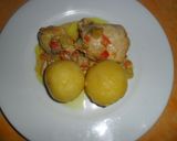 Foto del paso 7 de la receta: Pollo con verduras y patatas en salsa de curry