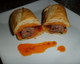 Foto del paso 4 de la receta: Bocadillo de chorizo con salsa de pimentón picante